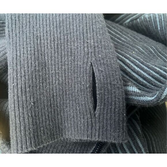 Aerie Offline Blue Ribbed Half Zip Sweatshirt Jacket Size XL Thumb Holes - Picture 4 of 4